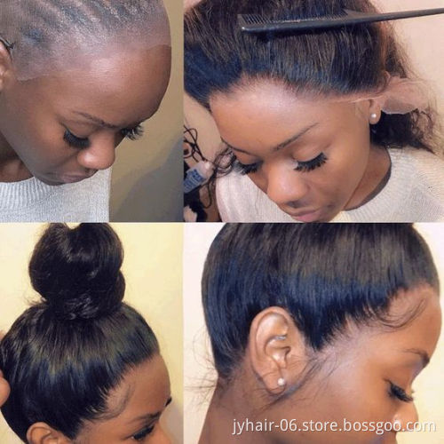 Cuticle Aligned Virgin brazilian human hair lace wig,lace front wig human hair,lace front human hair wigs with baby hair